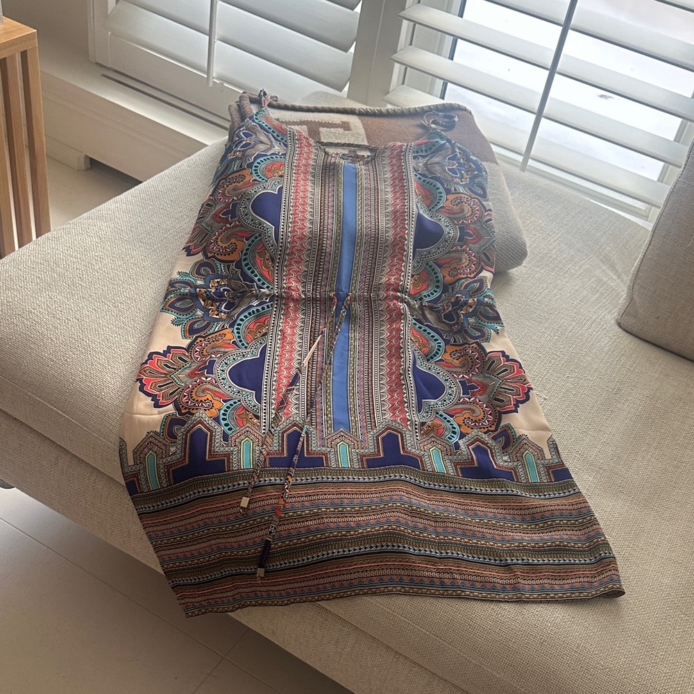 Lucy & Laurel Multicolor Paisley Midi Dress